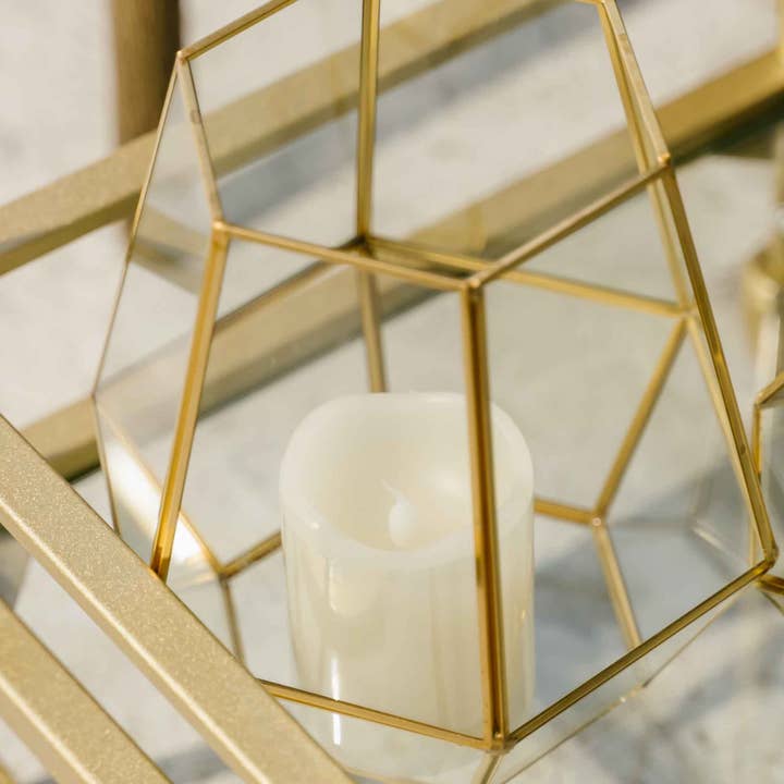 Portofino International Trading, USA - Wholesale Terrarium - Tall Hexagon Terrarium - 7.5" x 6.5"3