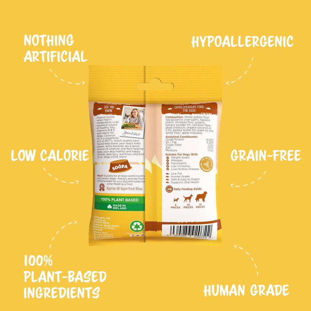 Soopa Europe - Wholesale Pet Treats - Dog - Banana & Peanut Butter Dog Treats3