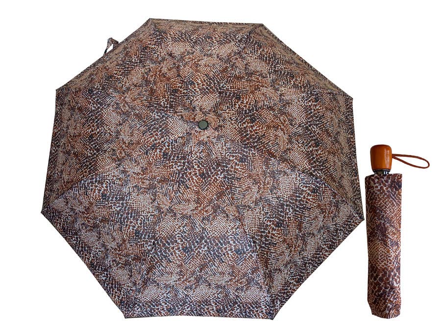 Complément Europe - Vendita all'ingrosso Ombrello - Unisex - Ombrello corto con apertura automatica e stampa leopard-snake0