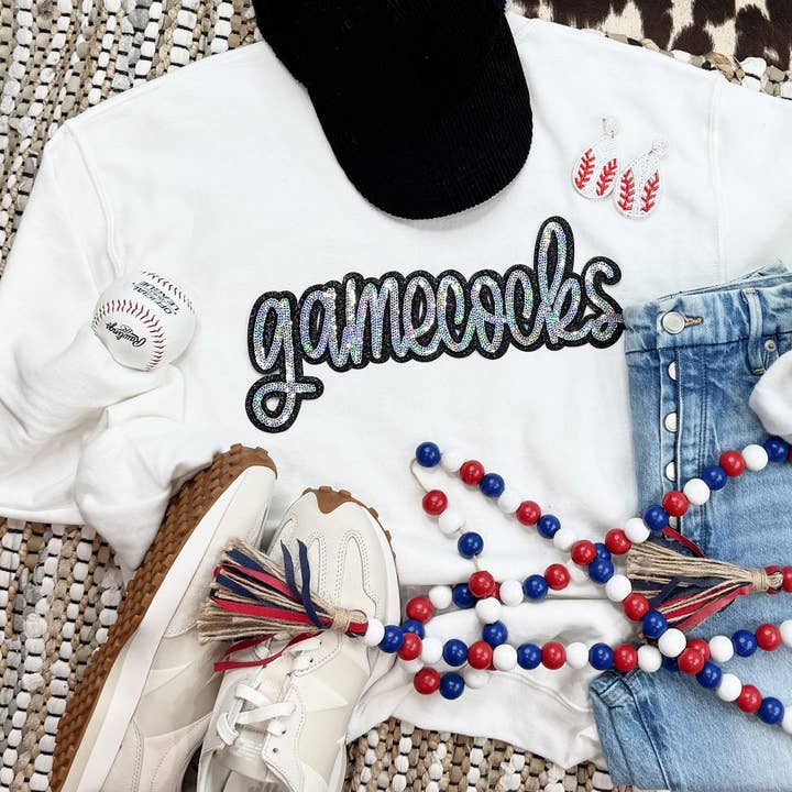 Trendy Transfers - Wholesale Patch - Gamecocks Sequin Patch