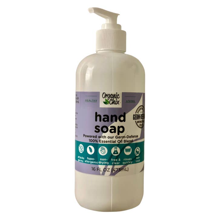 Hand Soap 16 oz Bottle for wholesale by Organic Chix