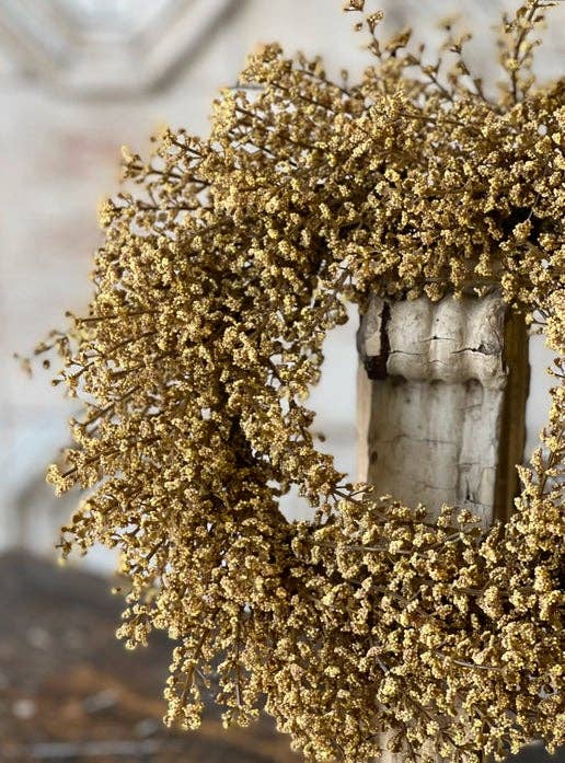 Buckeye Craft Co. - Vendita all'ingrosso Ghirlanda - Anello di candele con astilbe e lino in fiore1