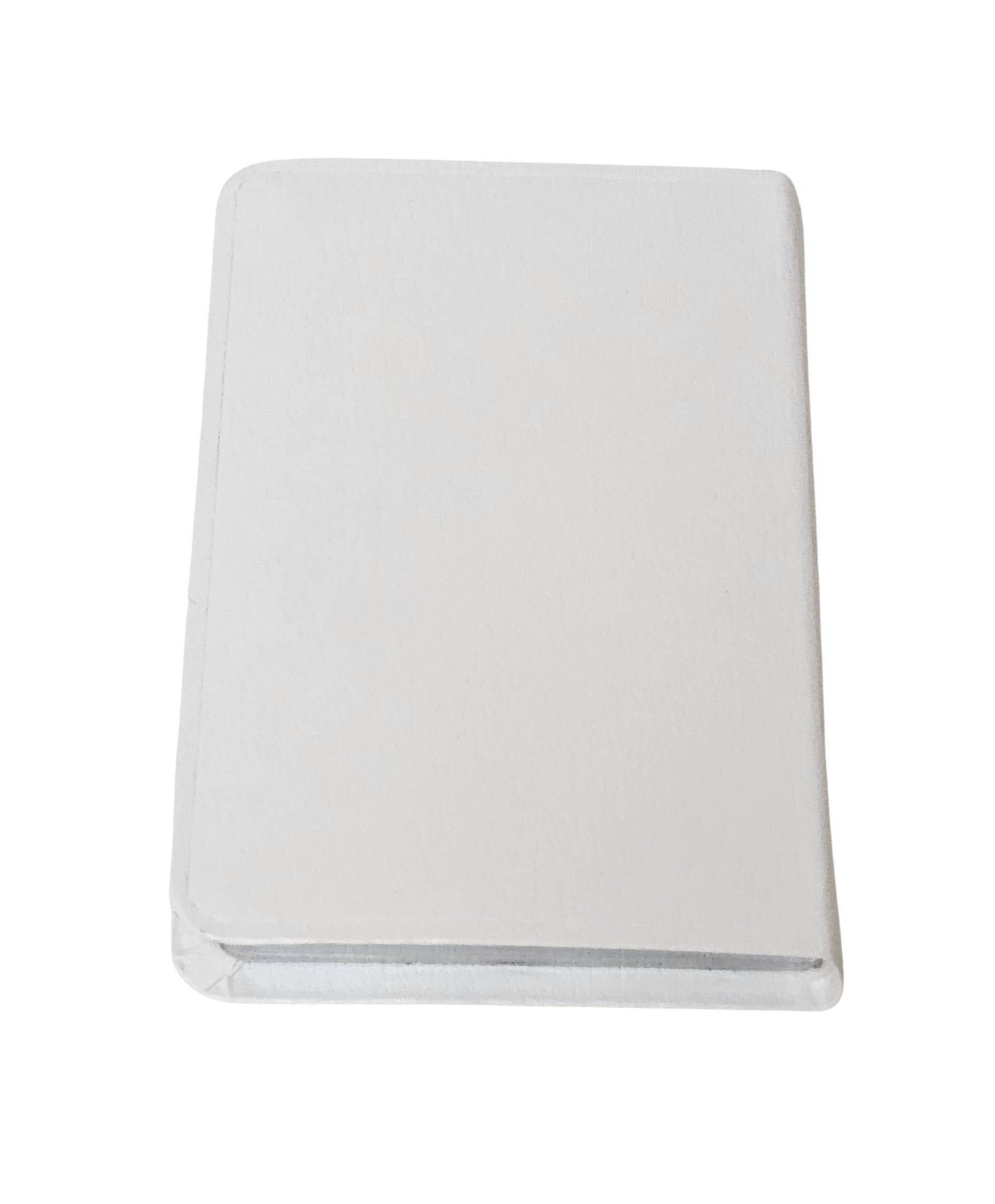 Corbell Silver - Wholesale Bible Cover - White Child's Size New Testament Bible With Engravable Pewter Cross Cover SKU:Bible11 White2