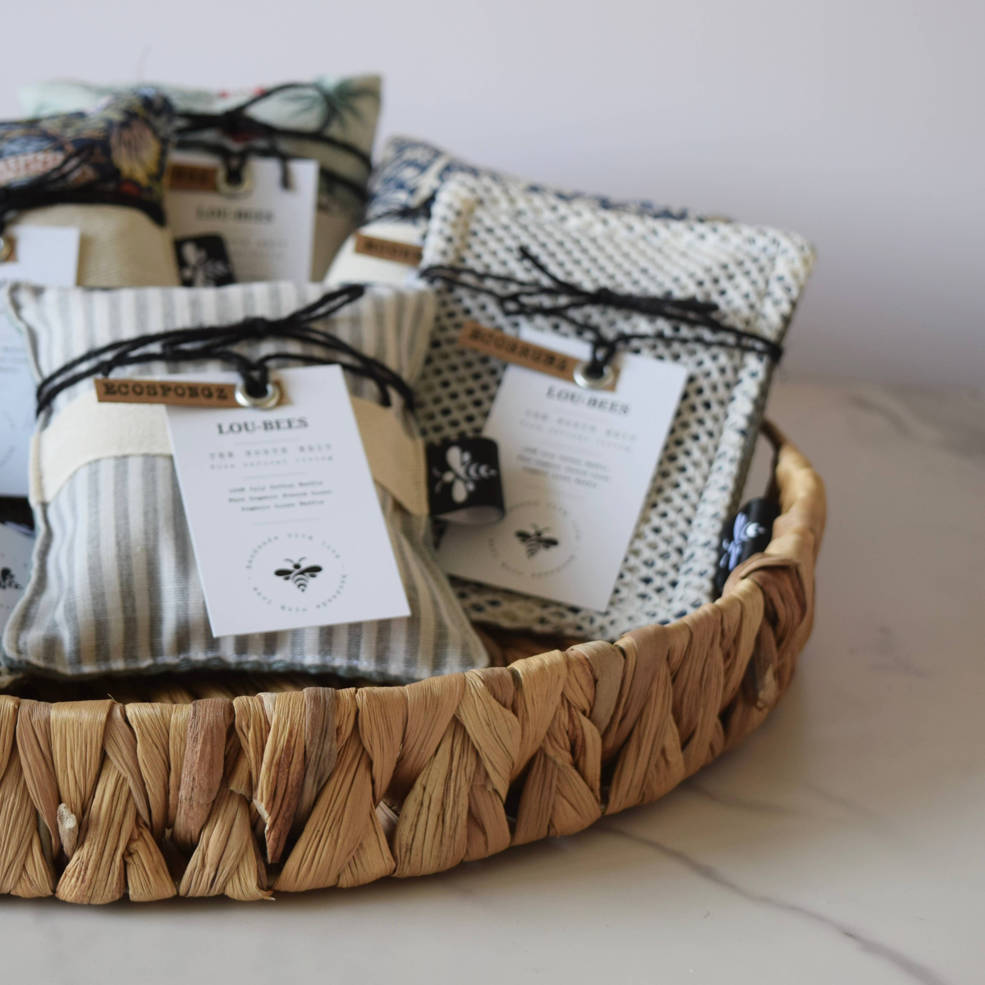 Lou Bees - Wholesale Cleaning Sponge - EcoScrubz – William Morris & Linen Zero Waste Kitchen Scrubb2