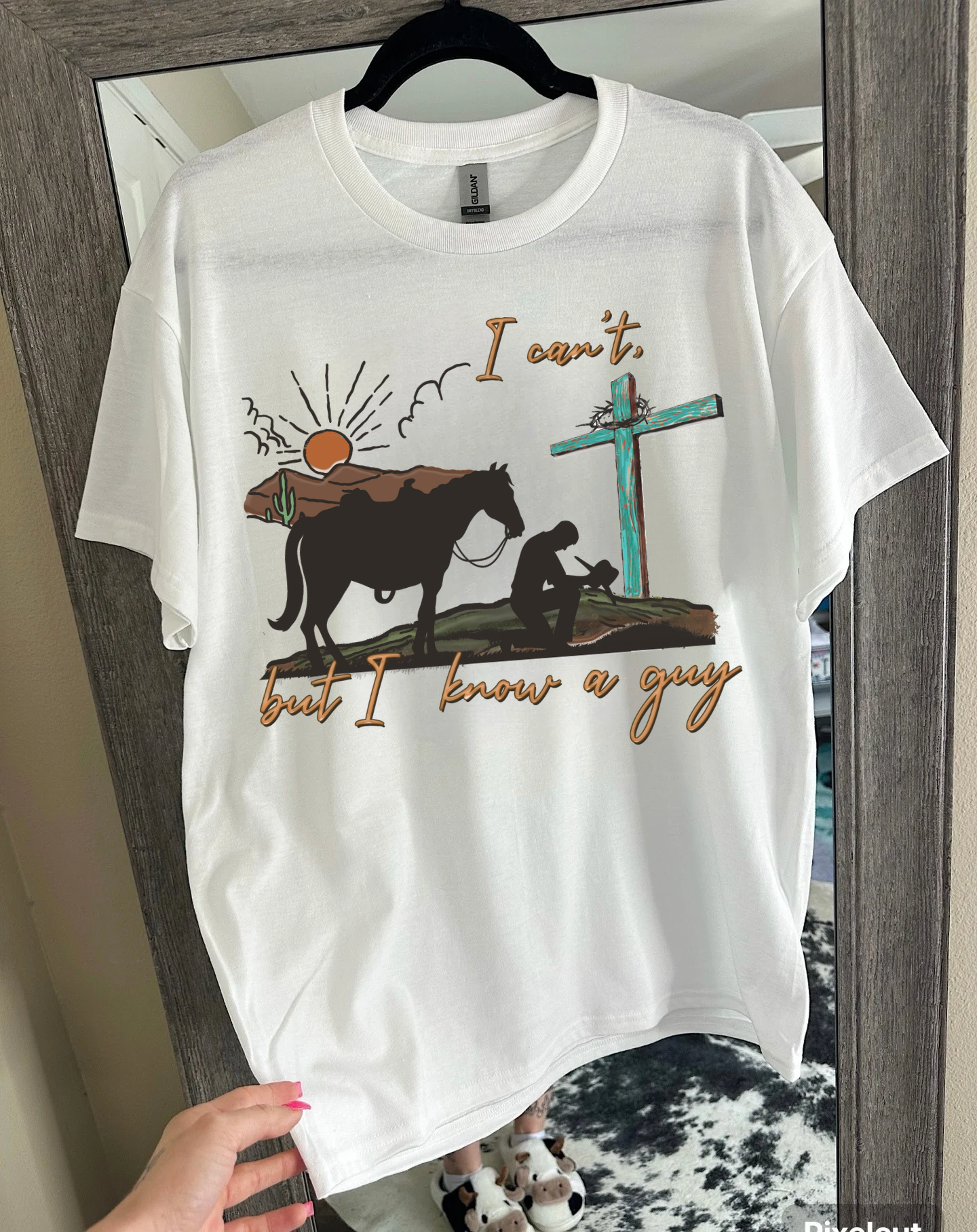 Gunpowder and Glam Boutique - Wholesale Screen Printed T-Shirt - Women's - I Know A Guy Tee or Crewneck1