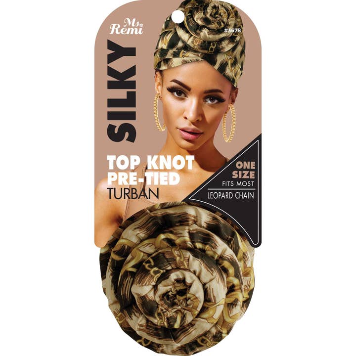 Annie International, Inc. - Wholesale Head Scarf - Women's - Ms. Remi Silky Top Knot Pre-Tied Turban Head Wrap4