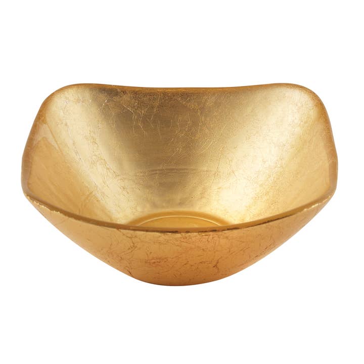 Atlas Square Gold Glass Bowl, 5" for wholesale by Elegance