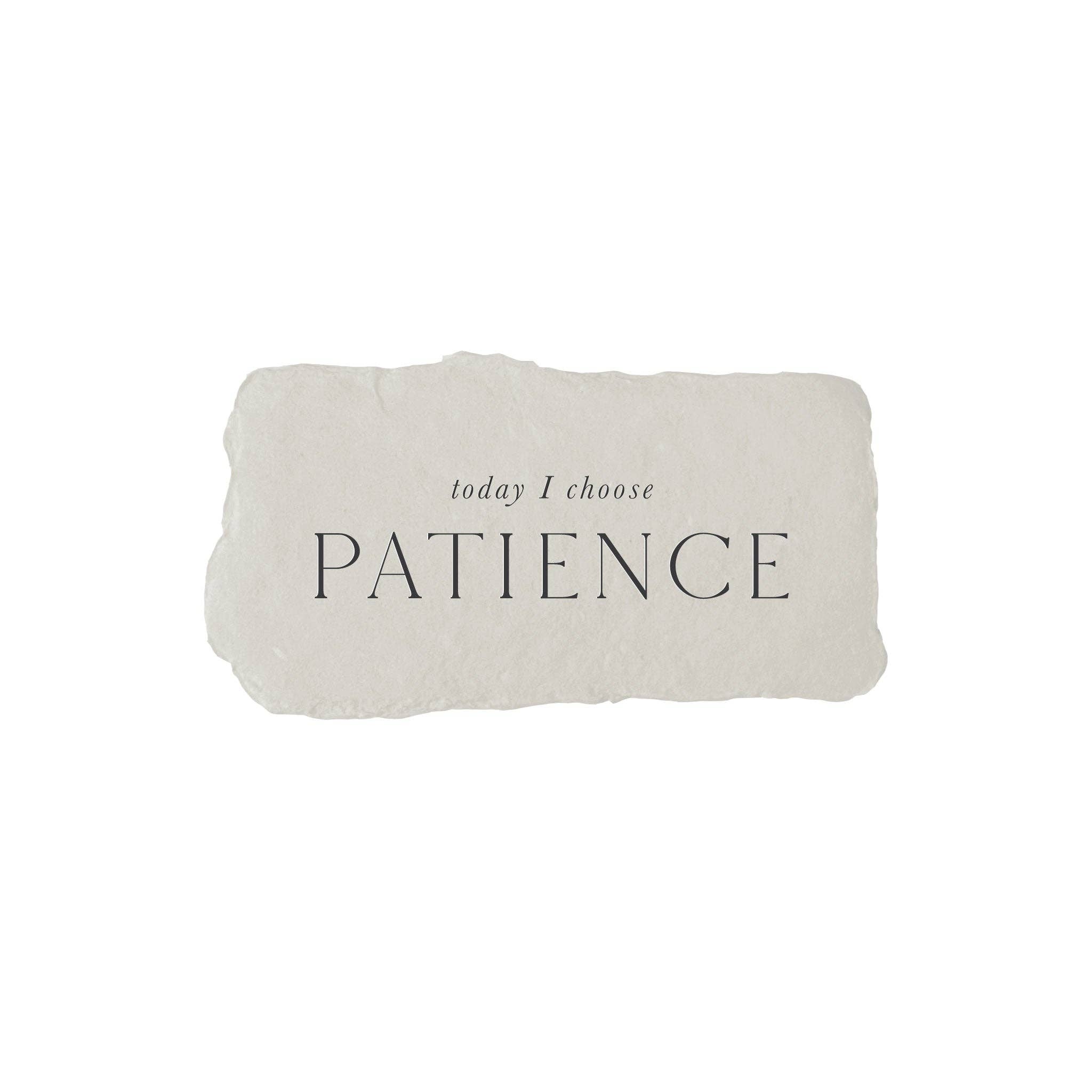 farmette - Wholesale Desk/Tabletop Sign - today I choose patience intention card