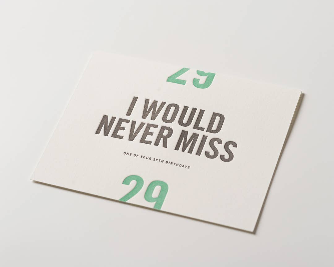 Woodsy Foxman - Vendita all'ingrosso Biglietti di auguri - One of Your 29th Birthdays (biglietto di compleanno)1