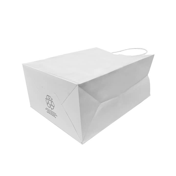 Kis Paper - Wholesale Gift Bag - Cub 8x4.75x10.25 inches White Paper Bags Twisted handle3