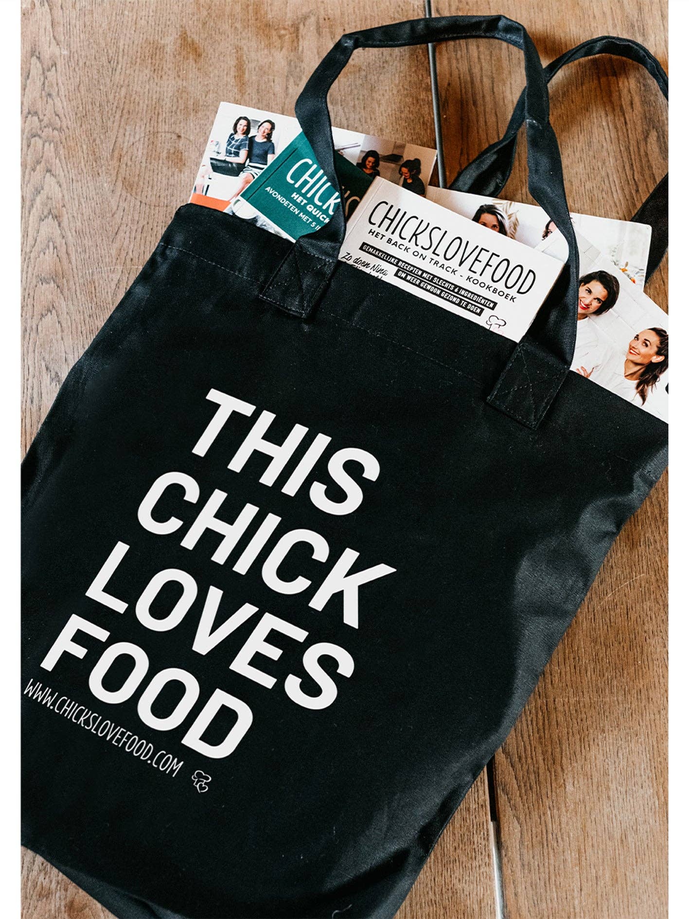 Chickslovefood – Engroshandel Tote bag - Dame – Chickslovefood-canvas shopper2
