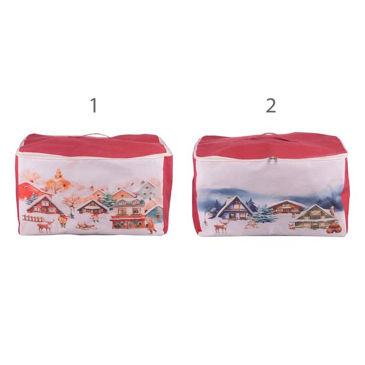 WINTER VILLAGE STORAGE BOX 2 ASS 50X40X27CM for wholesale by VdE Tivoli 1996