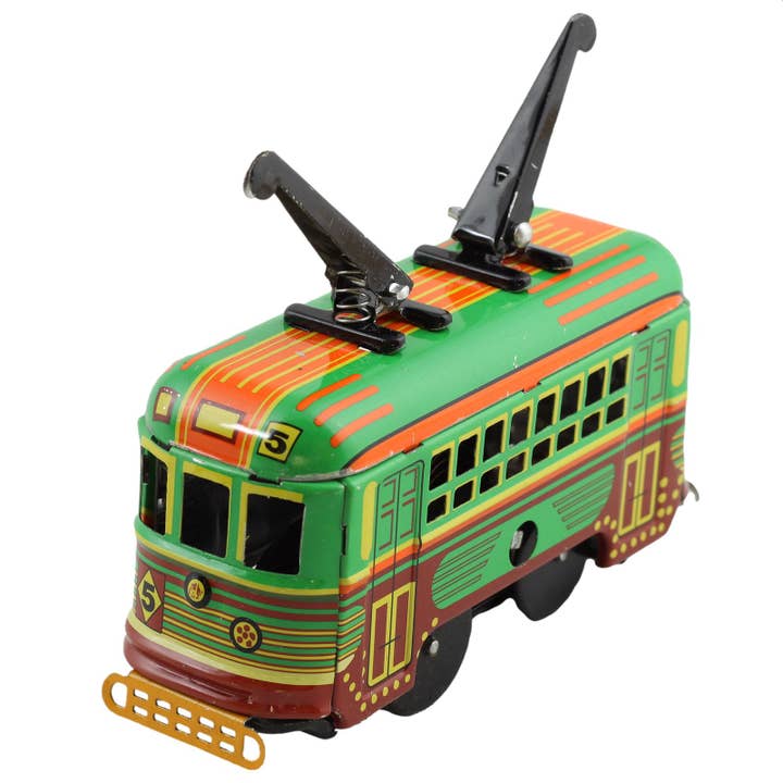 Tribal Trade GmbH - Wholesale Decorative Figurine - Tin toy tram rail vehicle tram tin train1