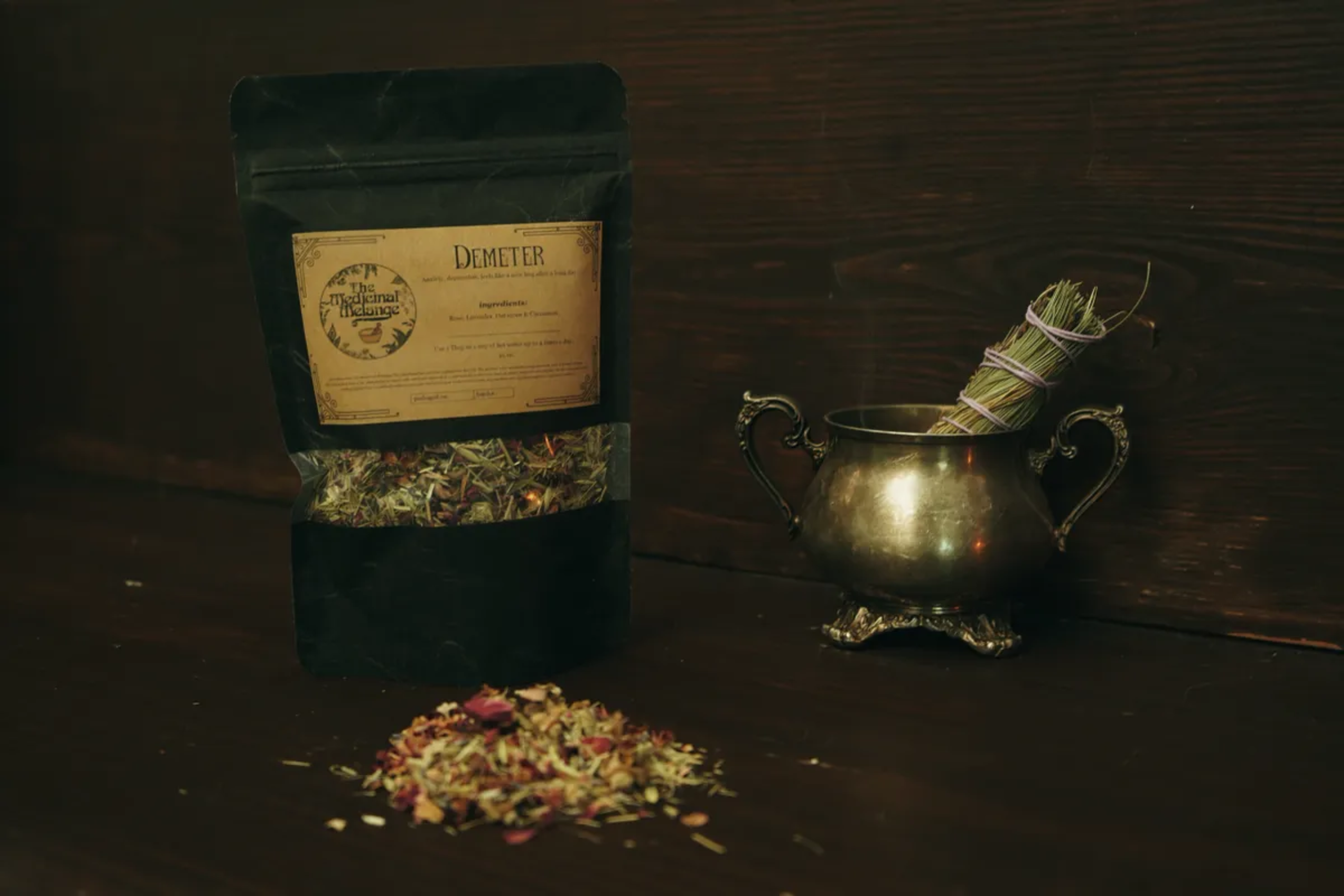 The Medicinal Melange - Wholesale Loose Tea - Demeter Tea (Anxiety, depression)1