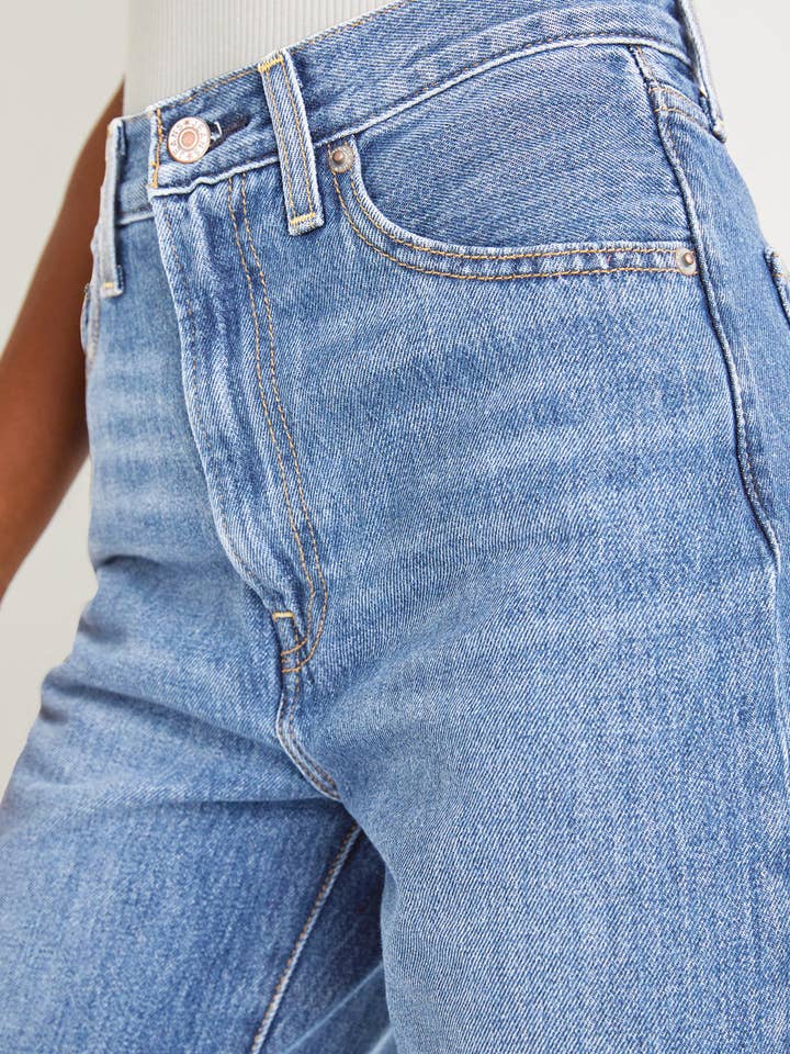 Lovesoft - Venta al por mayor Vaqueros - Mujer - Vaqueros de pierna recta suelta de cintura alta en bruto14