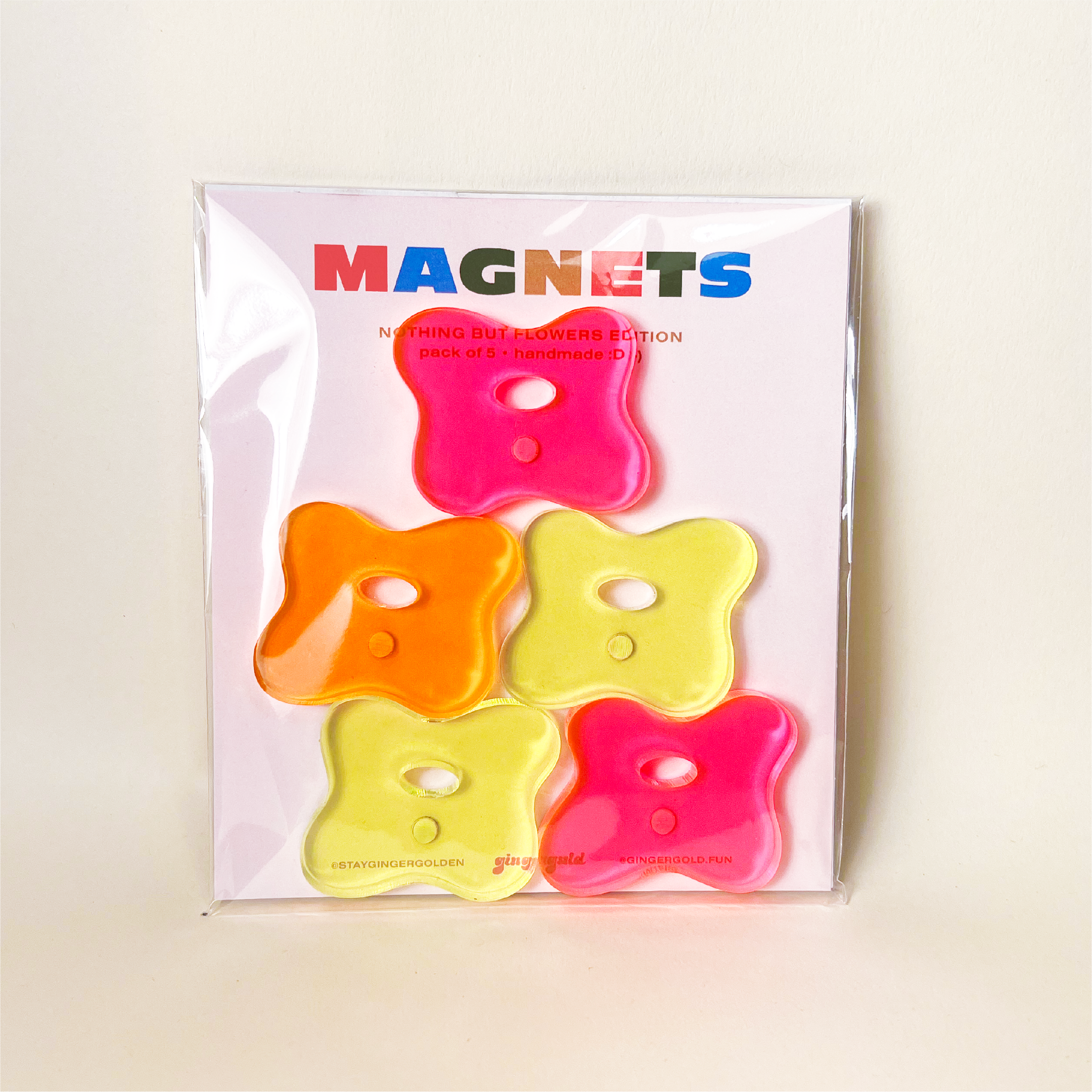 Gingergold - Wholesale Magnet - Nothing But Flowers Magnet Pack4
