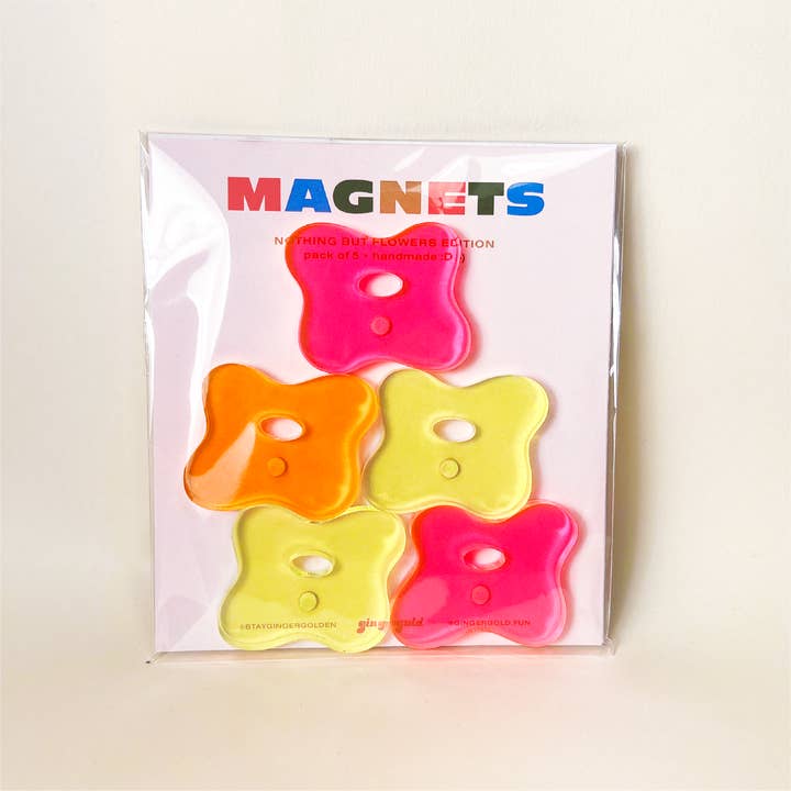 Gingergold - Wholesale Magnet - Nothing But Flowers Magnet Pack4