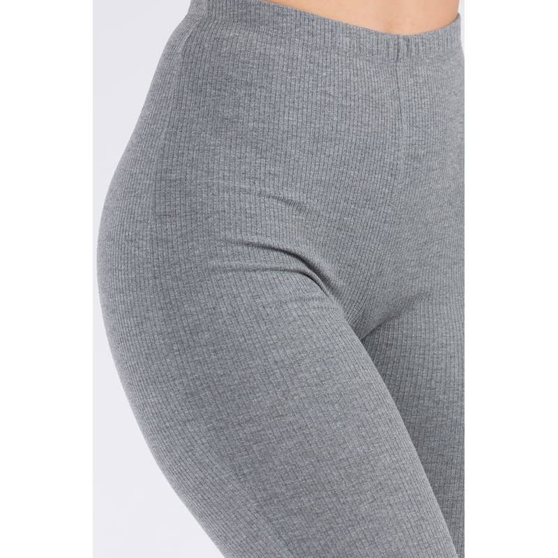 Uptown Apparel - Wholesale Fashion Leggings - Women's - B10613 Ribbed Ankle Ruched Leggings11