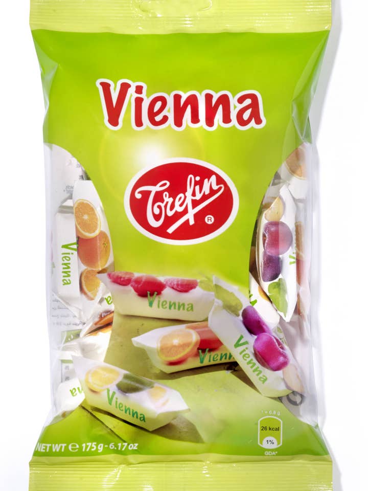 Vienna Belgian Filled Fruit Candy 175g for wholesale by Dulcefina Chocolate and Sweets