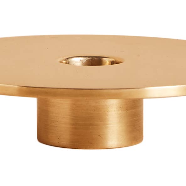 Aaron Probyn - Vendita all'ingrosso Portacandele - Portacandele Eclipse in ottone spazzolato1