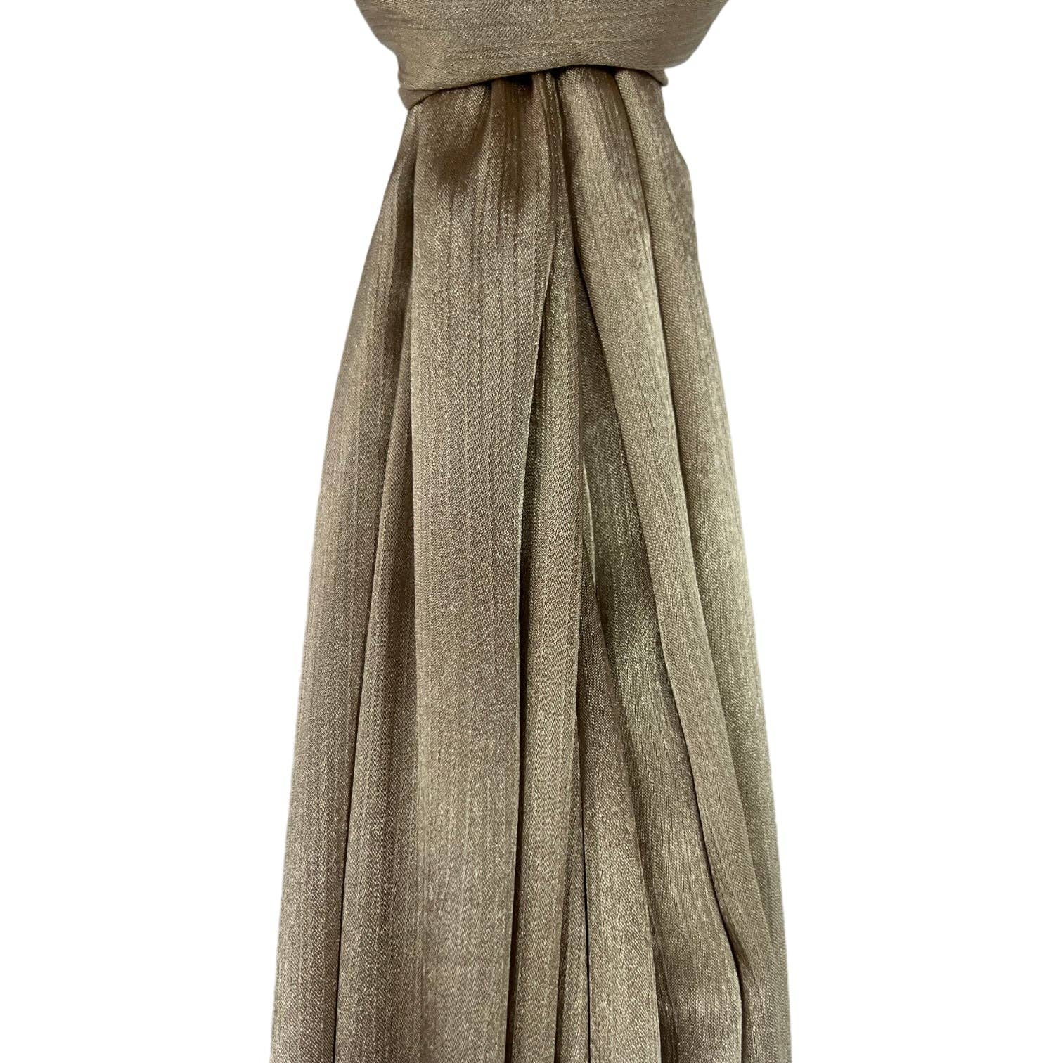 Lili Scarves (US Duty Free) - Vente Écharpe – femme - Foulard voile uni côtelé à éclat brillant11