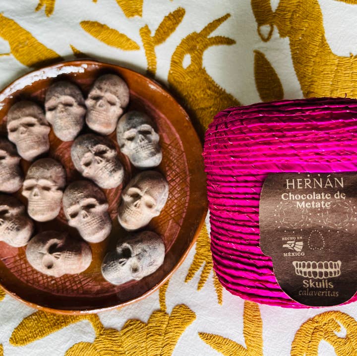  HERNÁN – Großhandel Kakao/Heiße Schokolade – Zimtschokoladen-Calaveras Schädel im Korb – 240 g8