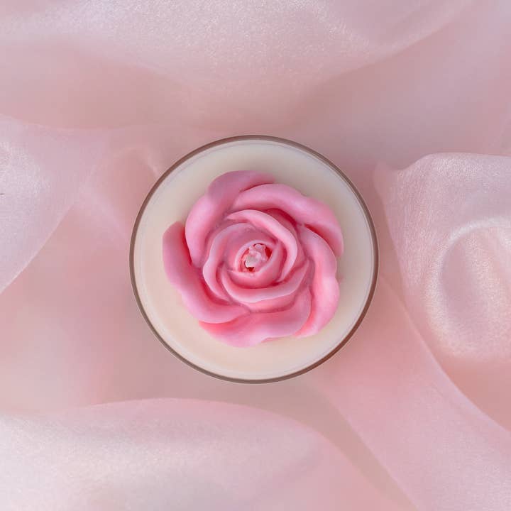 Candier - Wholesale Jar/Filled Candle - The Final Rose Soy Wax Jar Filled Candle Home Decor GiftÂ