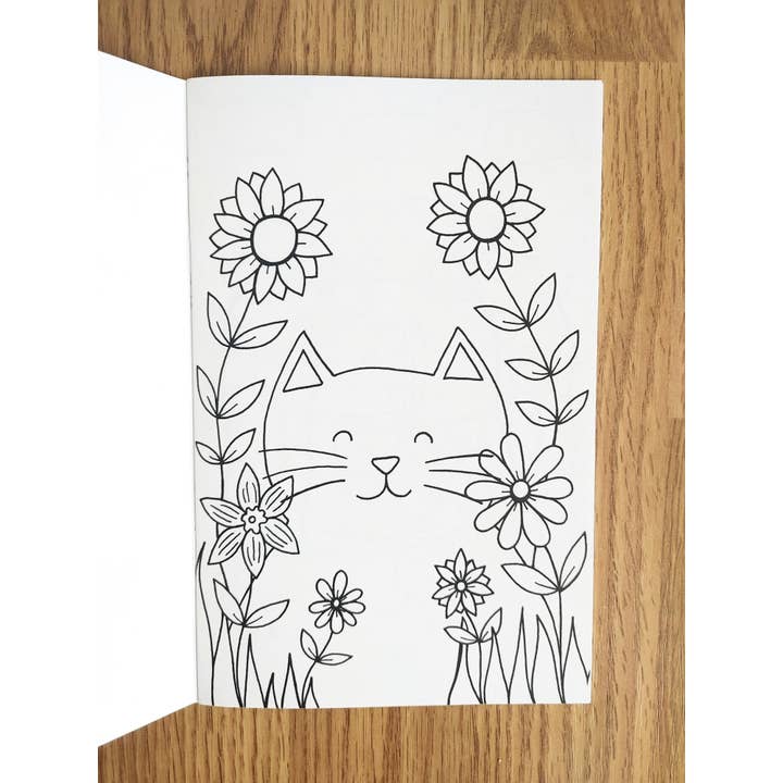 Caroline W Illustration - Wholesale Coloring & Activity Book - Adult - Cat colouring book (5.5 x 8.5 inches, 12 images + covers)1
