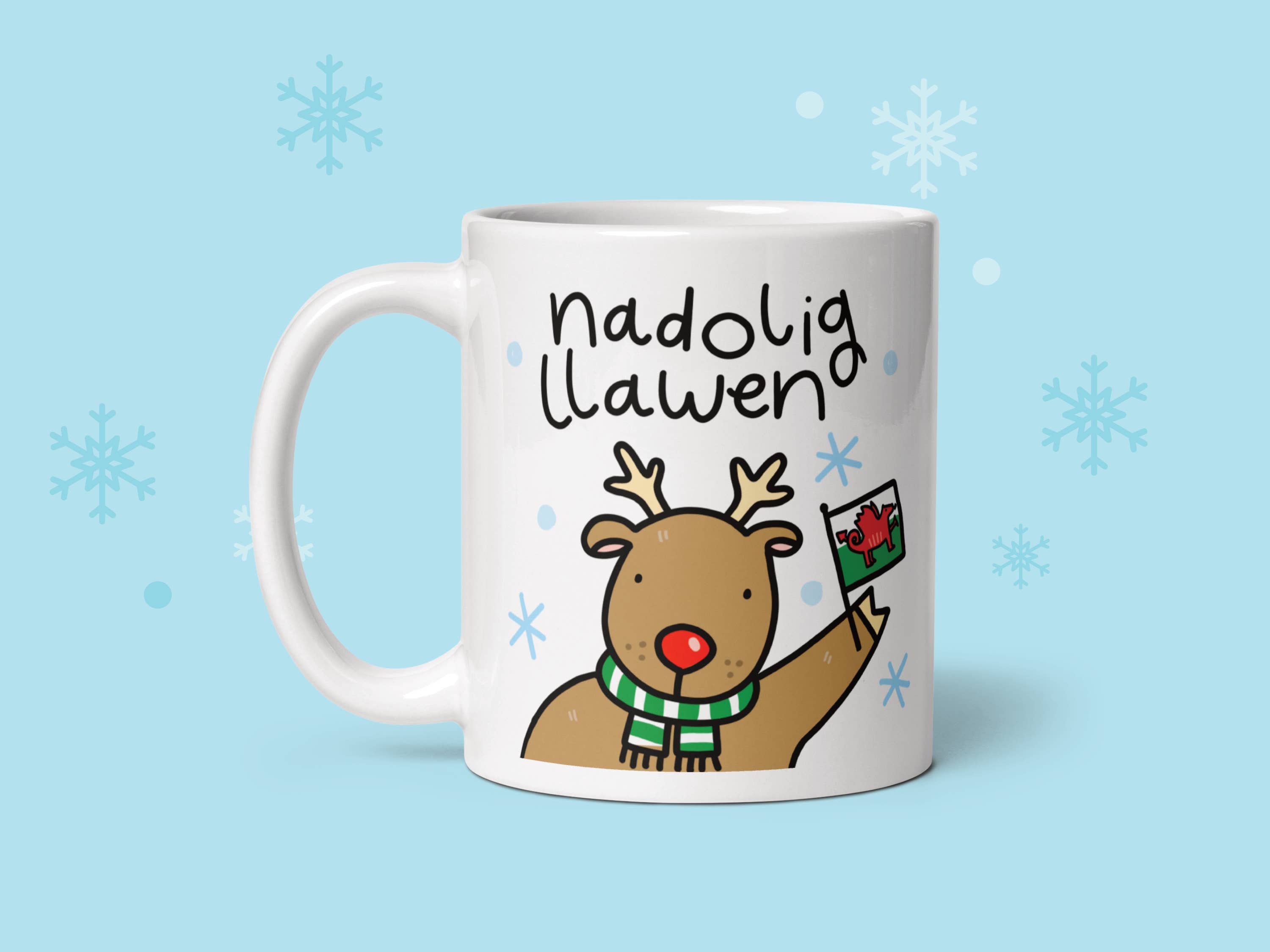 Feel Good Gift co. - Wholesale Coffee mug - WELSH MUG, Christmas Welsh Gift Mug, Cymraeg, Nadolig LLawen