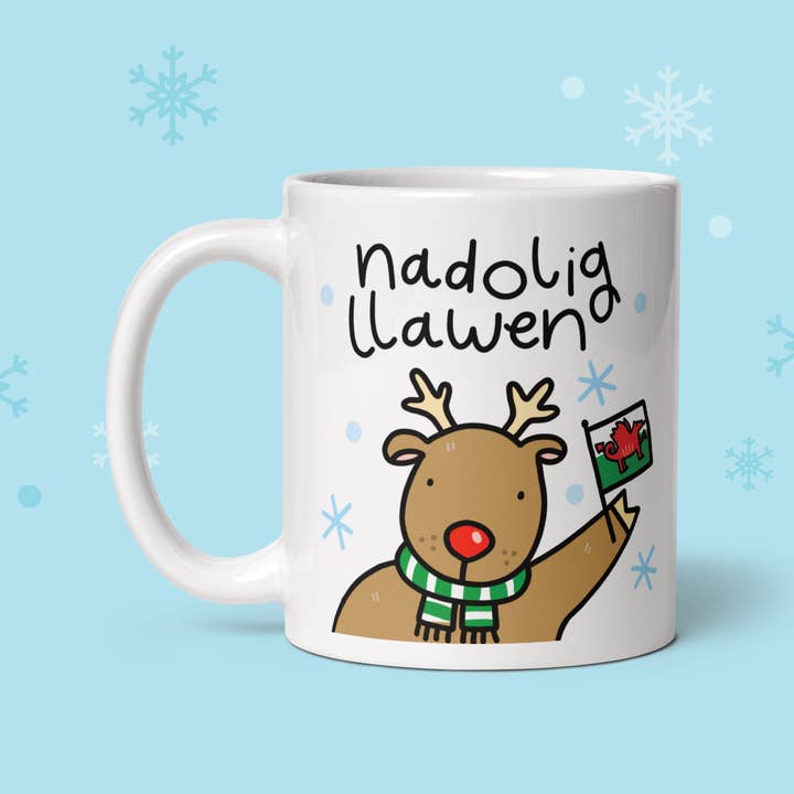 Feel Good Gift co. - Wholesale Coffee mug - WELSH MUG, Christmas Welsh Gift Mug, Cymraeg, Nadolig LLawen0