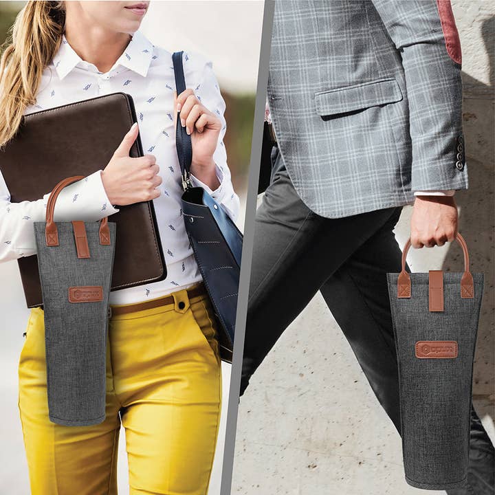 OPUX - Wholesale Wine tote - 1 Bottle Classic Wine Carrier Bag50