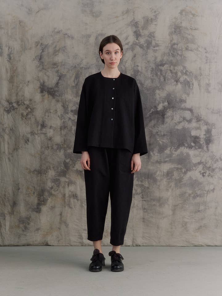 Black Buttoned Shirts for wholesale by muku