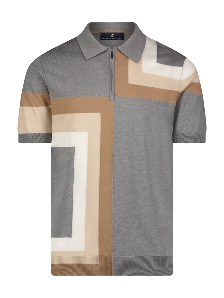 Cornice Zip Polo for wholesale by Luchiano Visconti