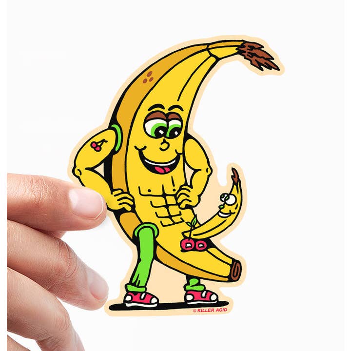 Hybris Production AB – wholesale Sticker – Killer Acid - Banana Daddy Sticker