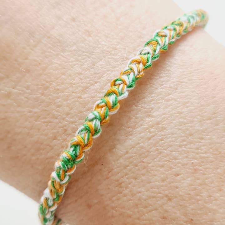 Irish Cotton Cord Bracelets for wholesale by Sarah Lou Crafts