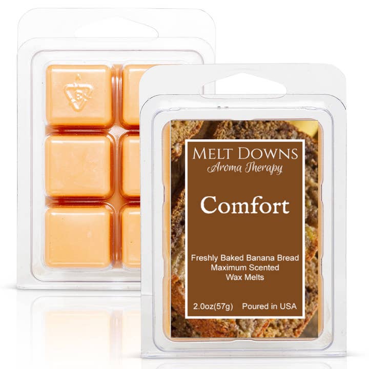 Confort - Cire Parfumée Maximum - Pain aux Noix et Banane pour la vente par Melt Downs Aroma Therapy