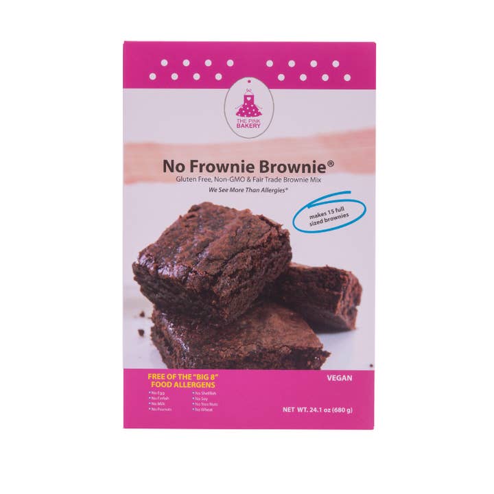 The Pink Bakery, Inc - Wholesale Browniemix - Geen Frownie Brownie Premium bakmix