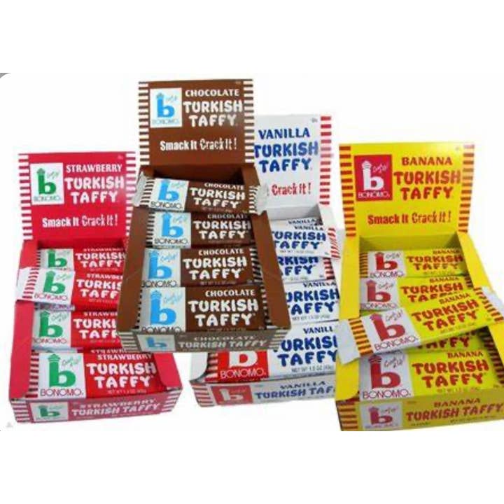 O'Shea's Candies Sweet Shop - Wholesale Taffy - Nostalgic 1923 Original “Chocolate” Turkish Taffy 24CT Box