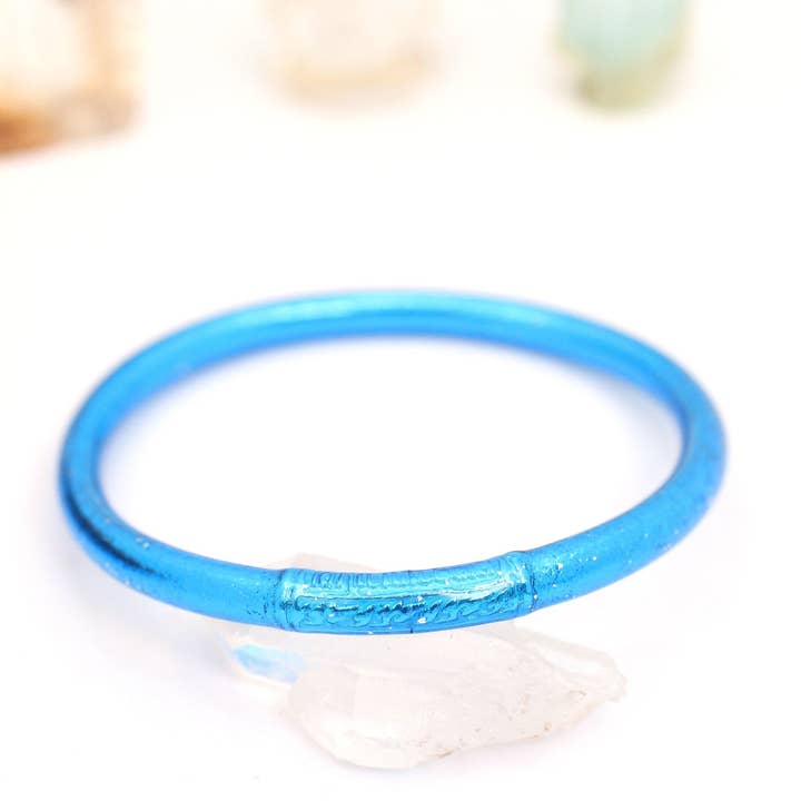 Woman Shops World - Wholesale Bangle Bracelet - Single Rainbow Thai Buddhist Temple Bracelet, Mantra Bangle36