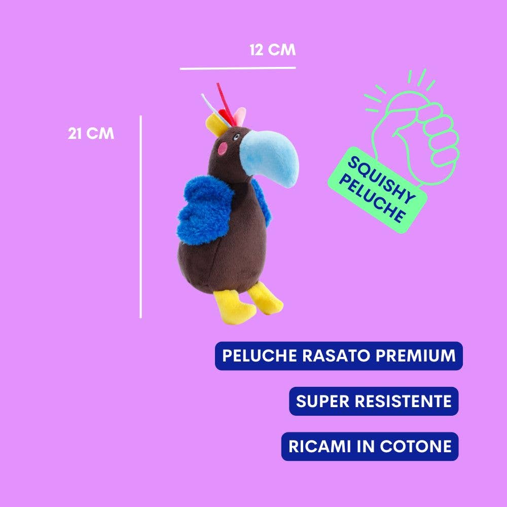 JAMPY - Wholesale Pet Plush Toy - Dog - Giampiero the Parrot Plush Toy for Dogs by Jampy2