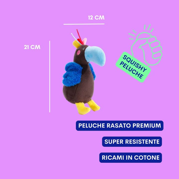 JAMPY - Wholesale Pet Plush Toy - Dog - Giampiero the Parrot Plush Toy for Dogs by Jampy2