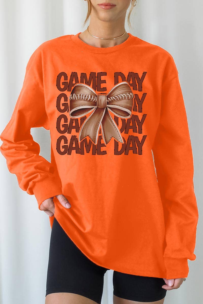 COLORBEAR – T-shirt gráfica - Unissexo por atacado – Camiseta de manga comprida com estampa de futebol para dia de jogo6