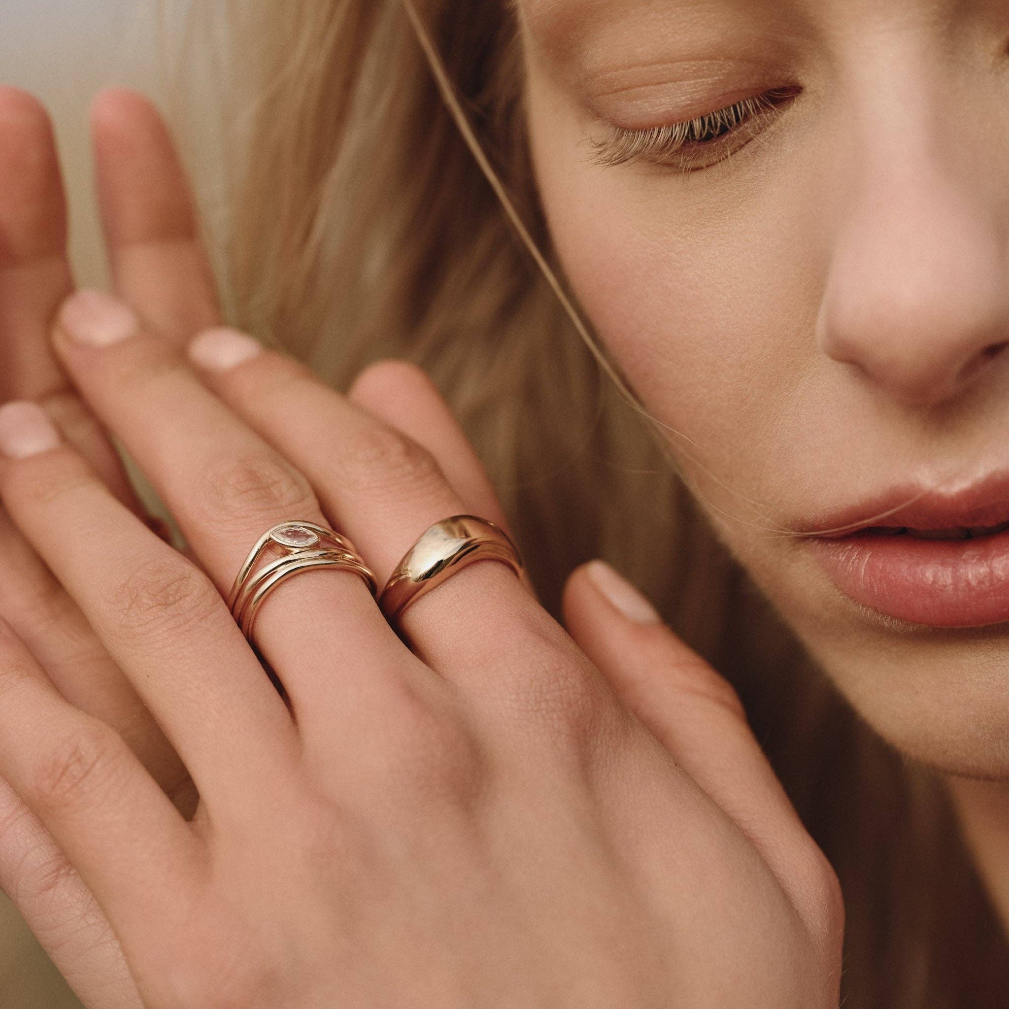 Huguette Paris - Wholesale Band/Stacked Ring - Ring - HALIÉ2