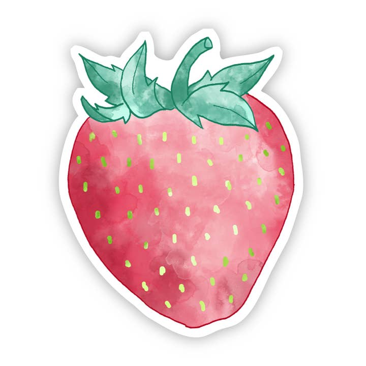 Big Moods - Wholesale Sticker - Strawberry Watercolor Sticker
