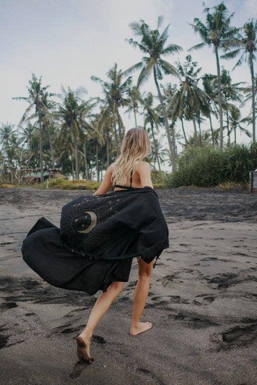 Isla Sol - Wholesale Kimono – Women's - Sunset Kimono - Sunset Dreams/Black2