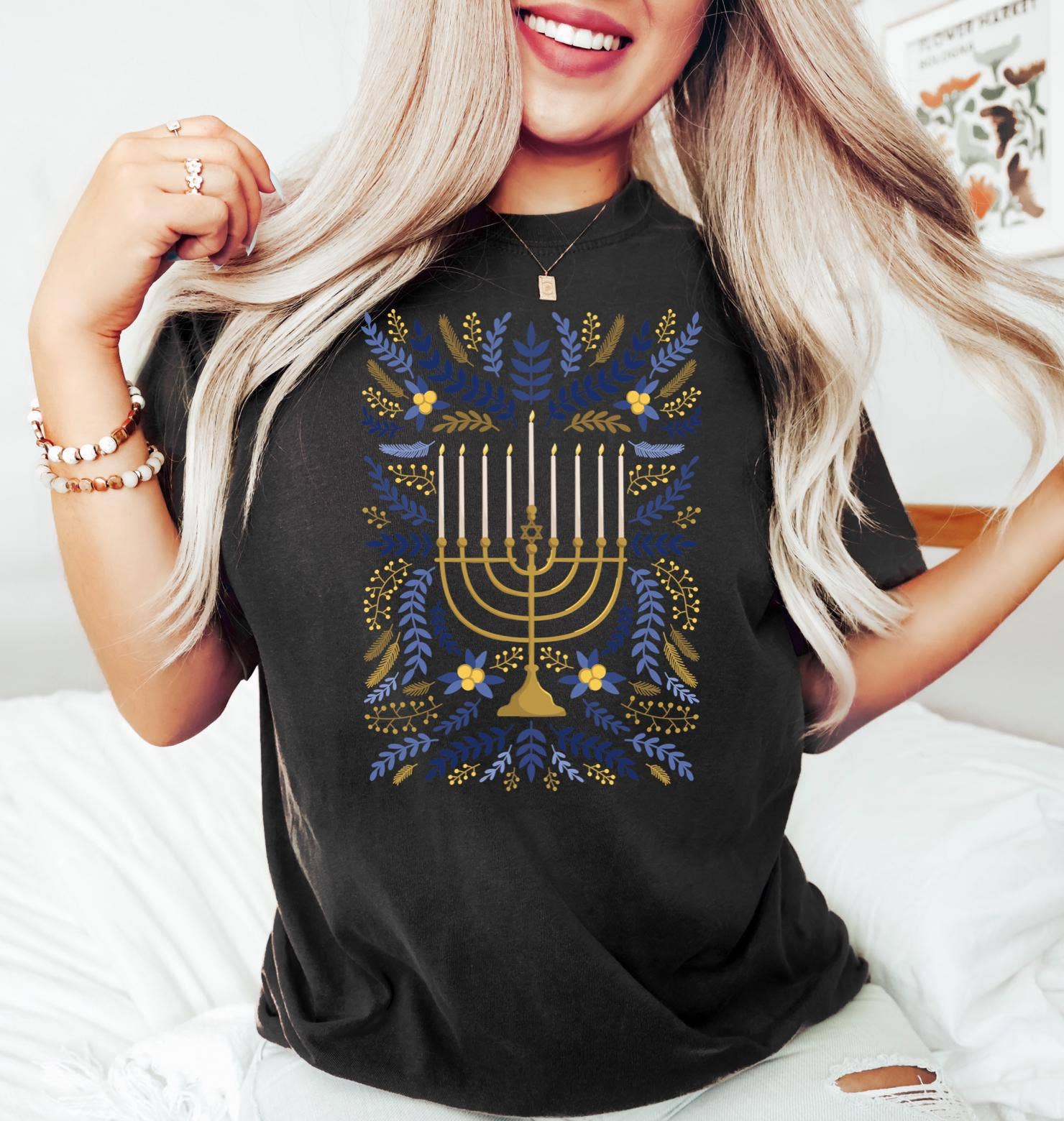 NVC Ecommerce LLC - Wholesale Graphic Sweatshirt - Women's - Hanukkah Sweater, Jewish Holiday Sweatshirt, Chanukah Shirt1