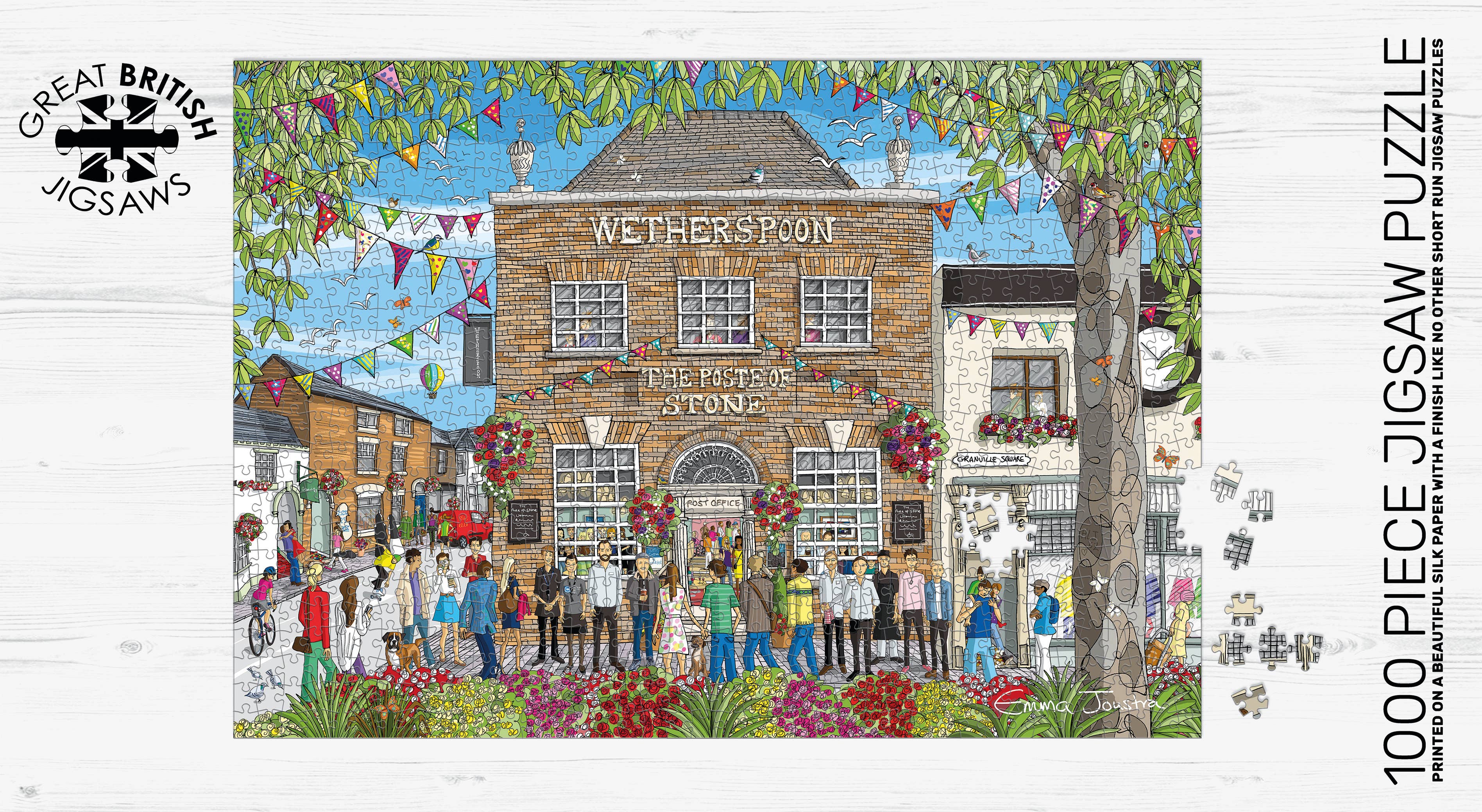 Great British Jigsaws – Engroshandel Puslespil - Voksen – STENPOSTEN - Emma Joustra puslespil1