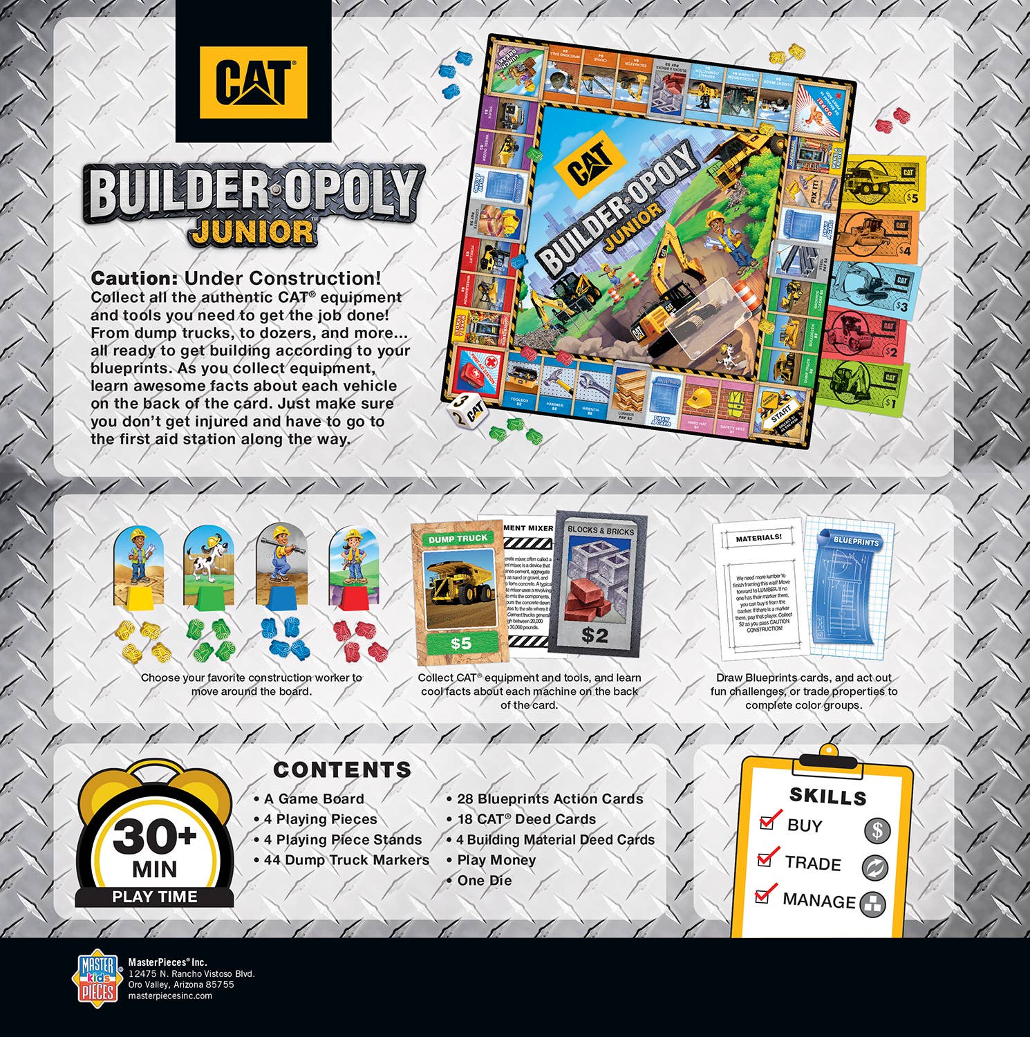 Masterpieces Puzzles - Vente Jeux de société - CAT - Jeu de plateau Builder Opoly Junior2