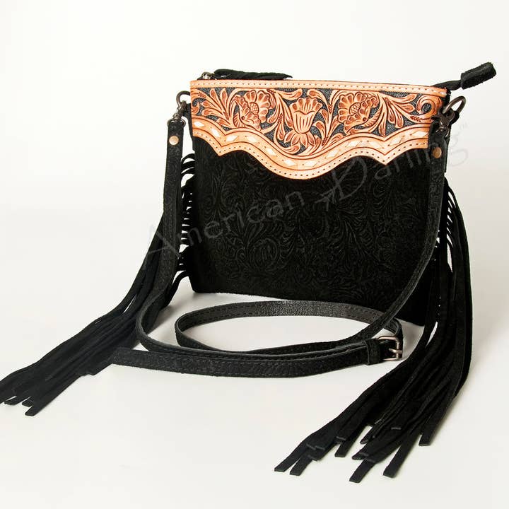 LS Western - Wholesale Crossbody Bag - Women's - ADBG109DM1 Crossbody Genuine Leather Western Leather Bag