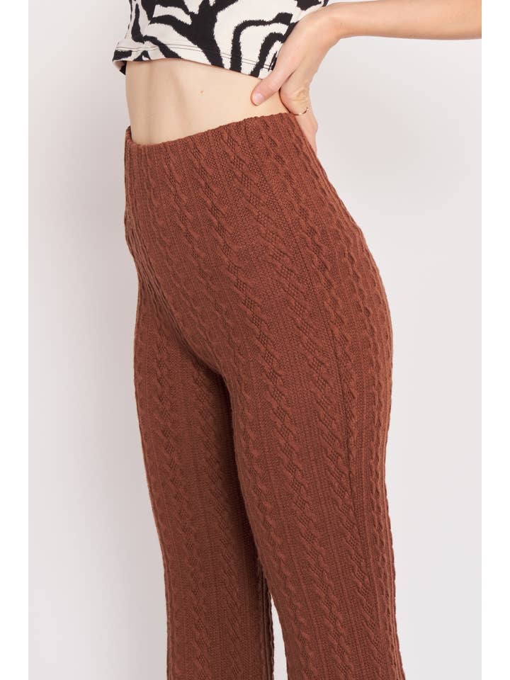 Emory Park - Wholesale Broek - Dames - KABEL GEBREIDE BROEK1